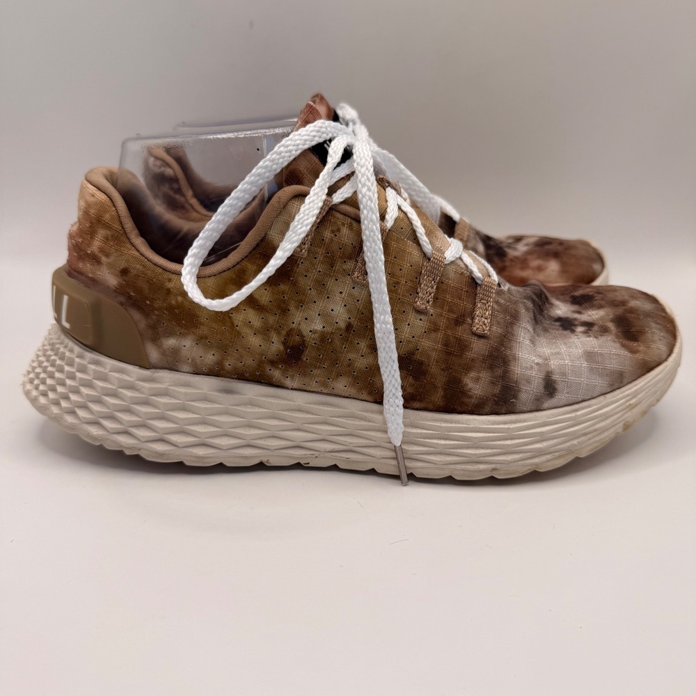 NOBULL Ripstop Runner Brown Tan Tie Dye Training Shoes Womens 7 Mens 5.5
